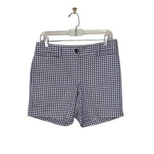 Lands’ End, navy, lt blue and white short, size‎ 6P